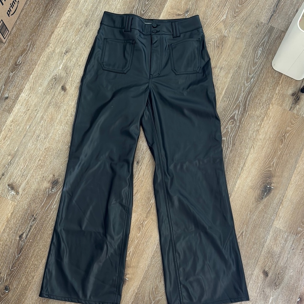 Tinseltown Black Faux Leather Pants